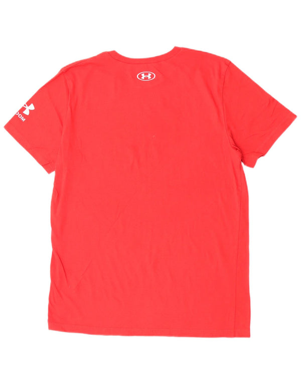 Under Armour Boys Graphic T-Shirt Top 13-14 Years XL Red Cotton