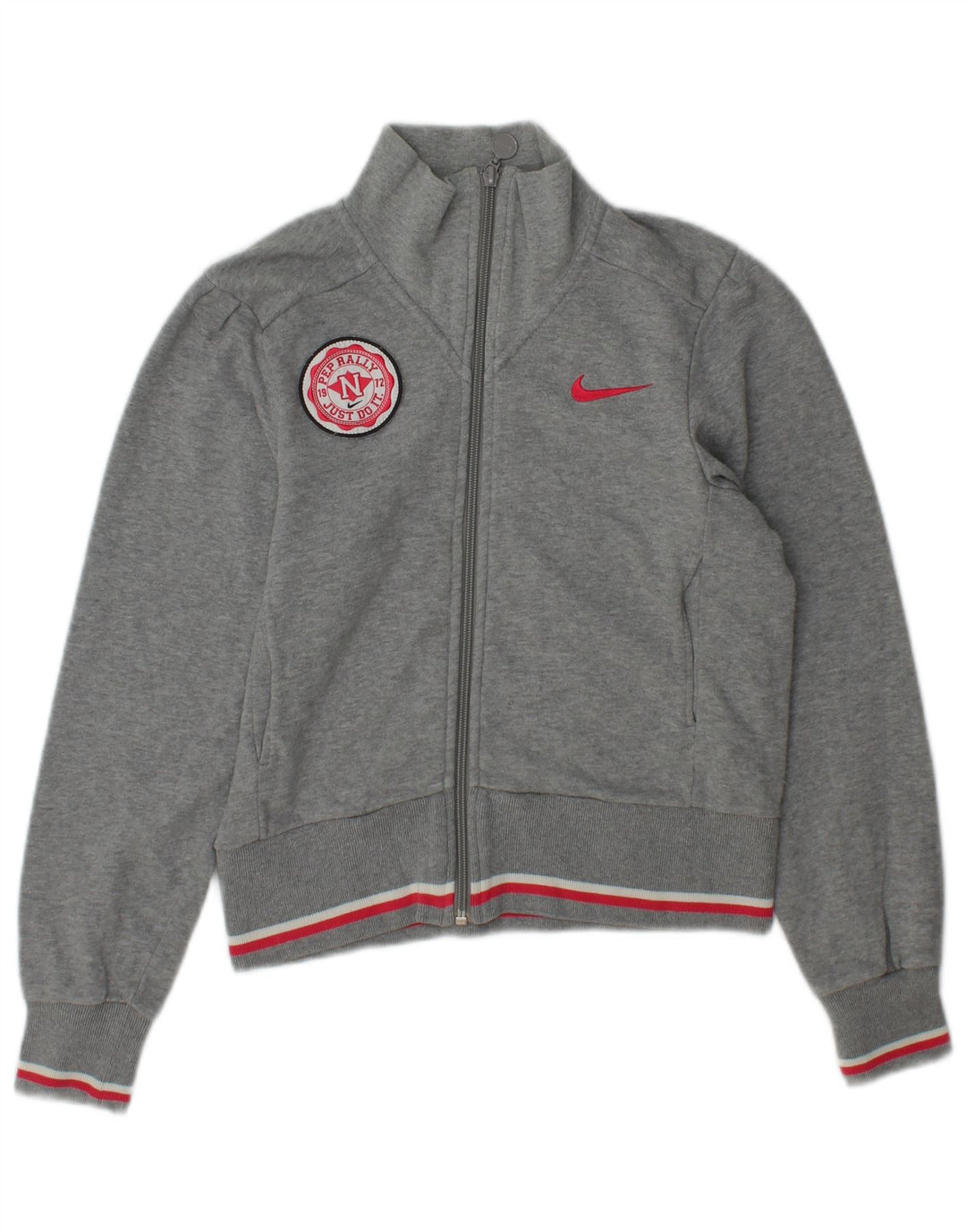 Γυναικεία φόρμα Nike Top Jacket UK 6/8 XS Γκρι βαμβακερό