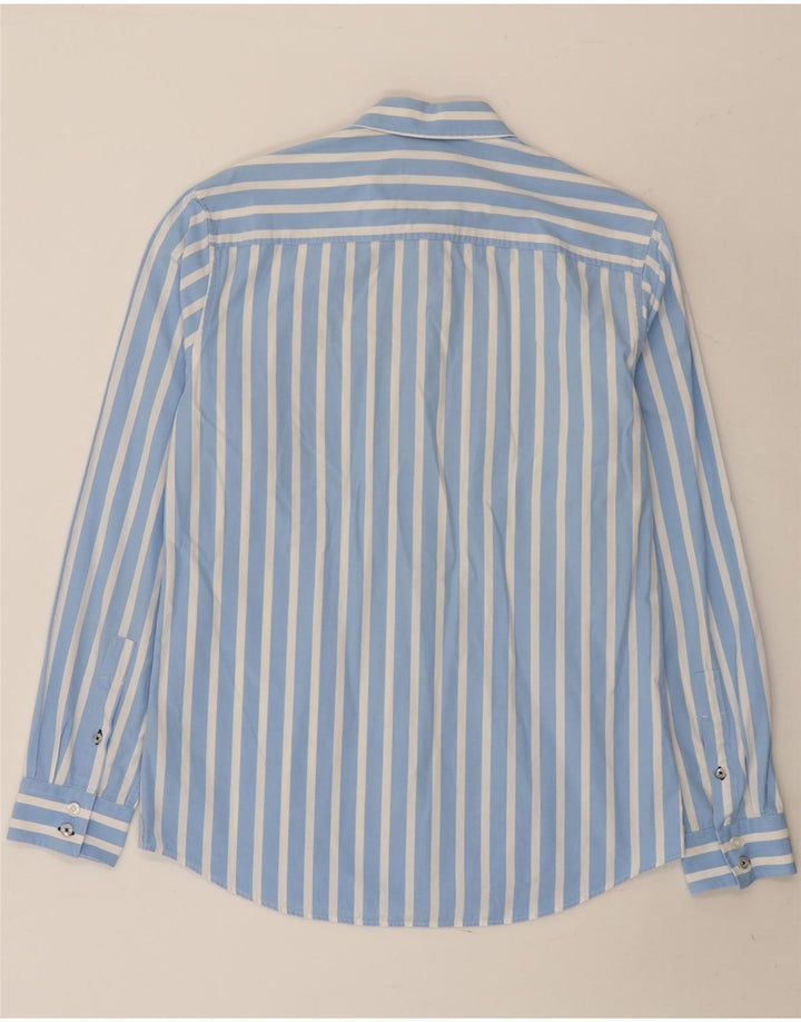 Ανδρικό πουκάμισο Crew Clothing, Βαμβακερό μεσαίο μπλε ριγέ