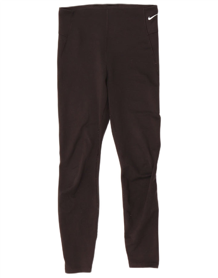 Γυναικείο κολάν NIKE Dri Fit UK 12 μεσαίο μαύρο πολυεστέρα