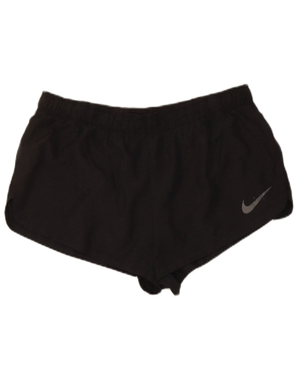 Γυναικείο αθλητικό σορτς Nike Dri Fit UK 16 μεγάλο μαύρο πολυεστέρα