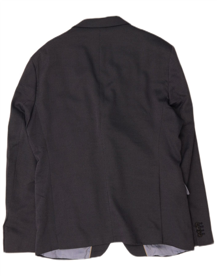 Zara Ανδρικό μπουφάν μπλέιζερ με 2 κουμπιά EU 54 XL Navy Blue Polyester