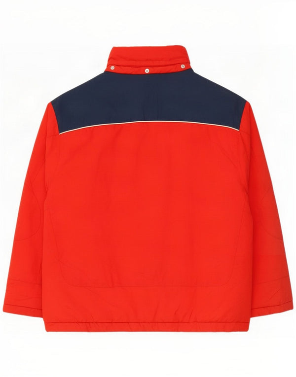 Nike Boys padded Jacket 12-13 Years Large Red Colorblock Nylon