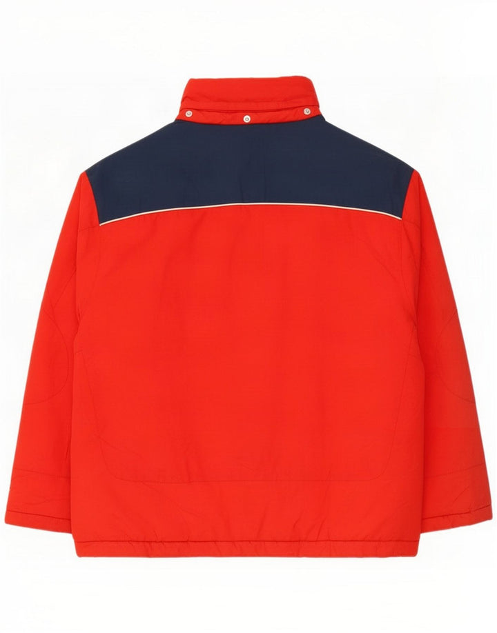 Nike Boys padded Jacket 12-13 Years Large Red Colorblock Nylon