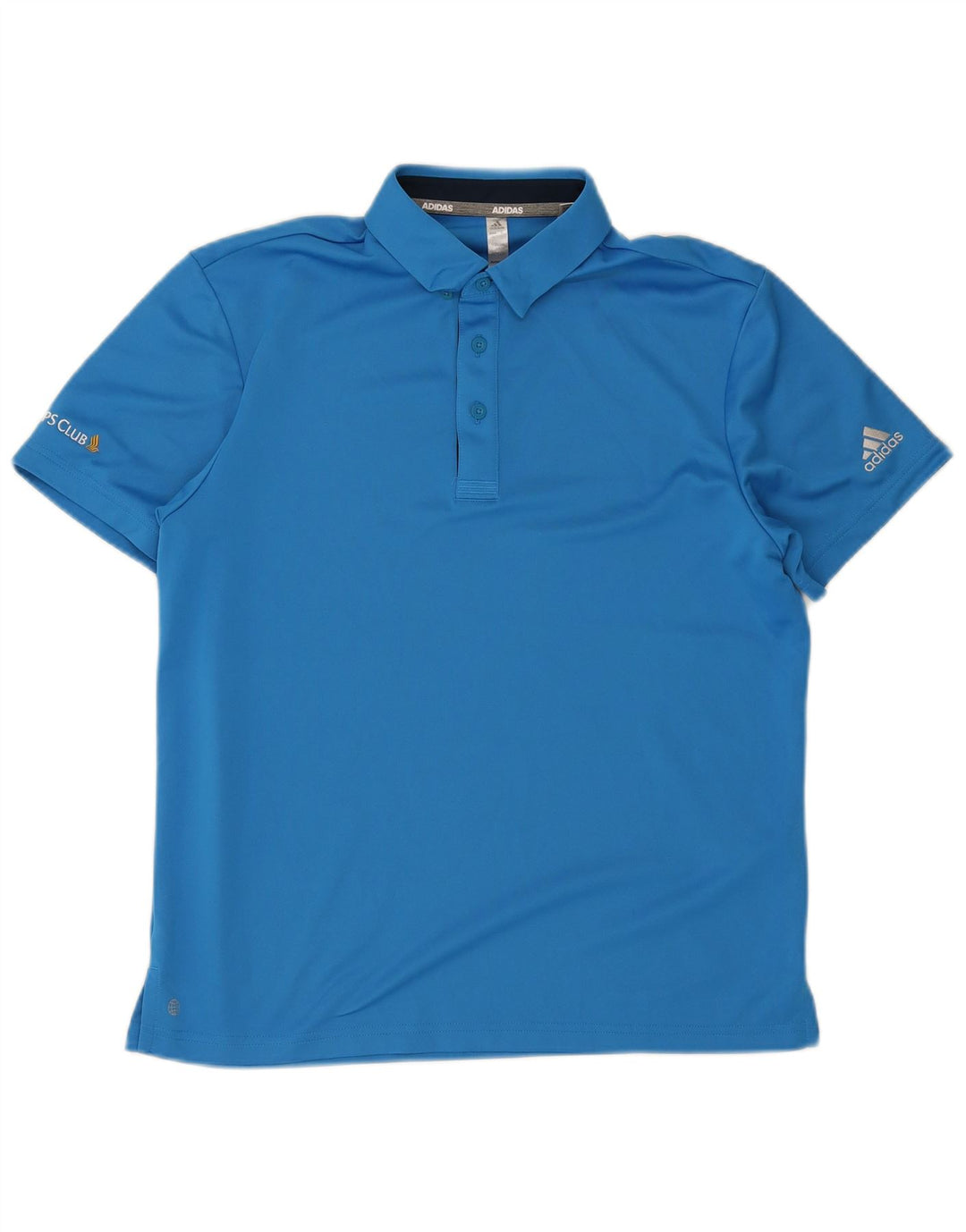 Ανδρικό πουκάμισο Adidas Polo μεγάλο μπλε πολυεστέρα