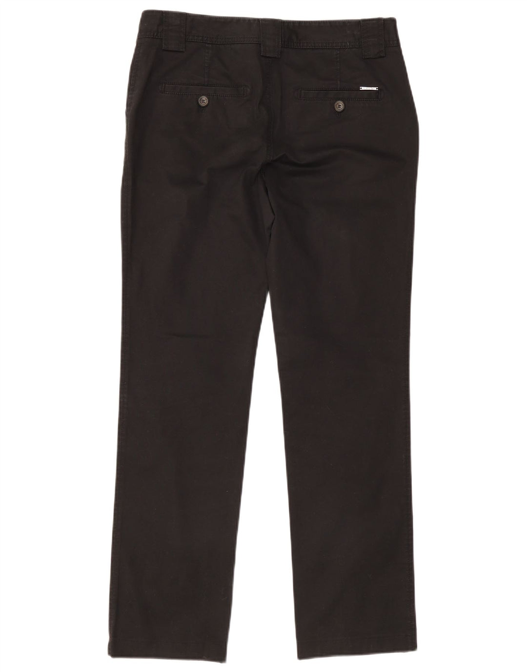 Massimo Dutti Γυναικείο ίσιο παντελόνι Chino EU 40 Medium W30 L30 μαύρο