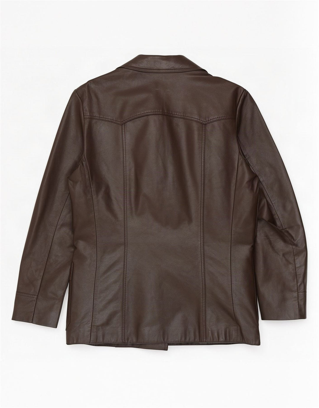 Monza Ανδρικό δερμάτινο σακάκι με 3 κουμπιά UK 38 Medium Brown