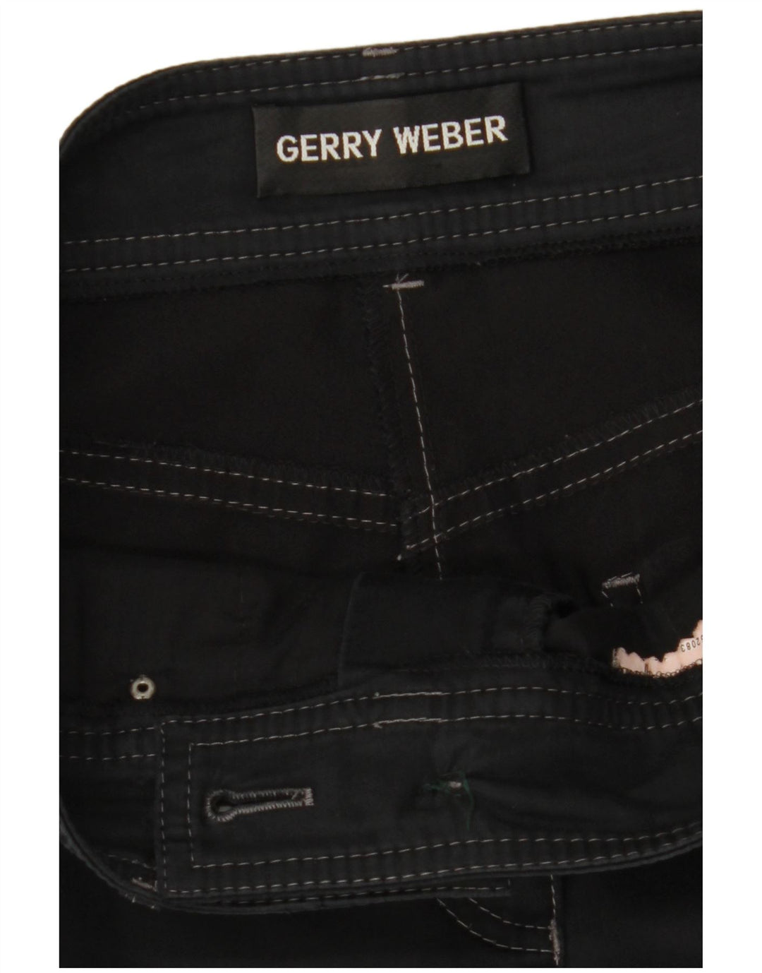 GERRY WEBER Γυναικείο ίσιο κομμένο παντελόνι W30 L23 Μαύρο