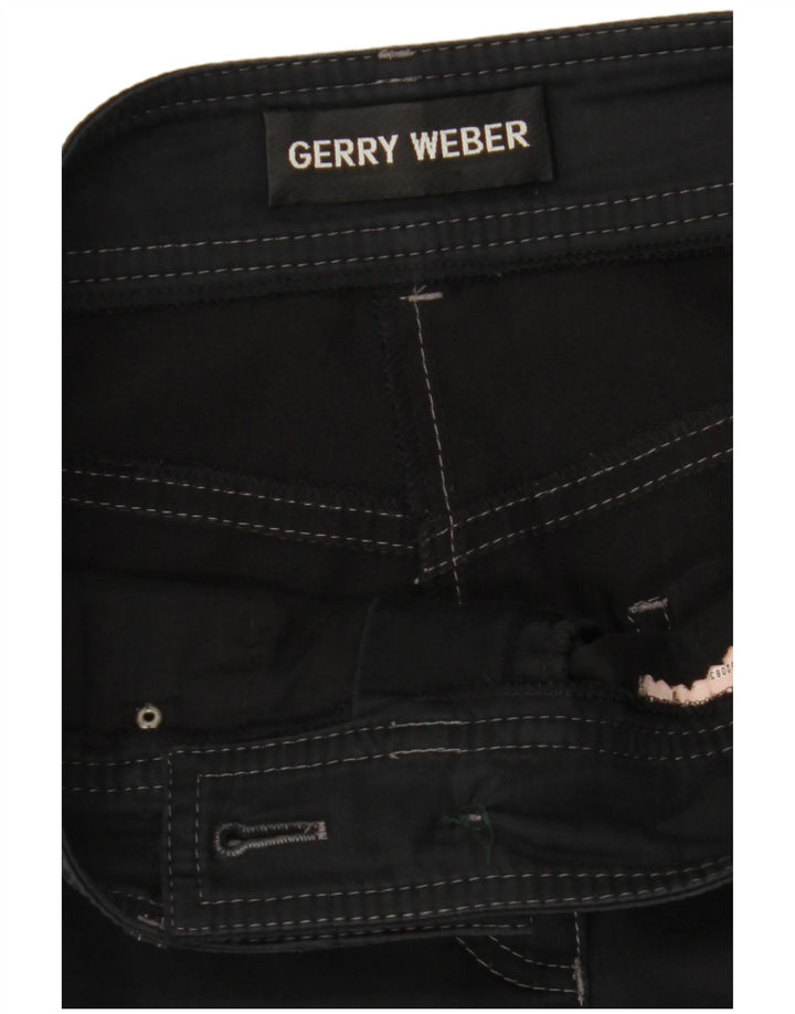 GERRY WEBER Γυναικείο ίσιο κομμένο παντελόνι W30 L23 Μαύρο