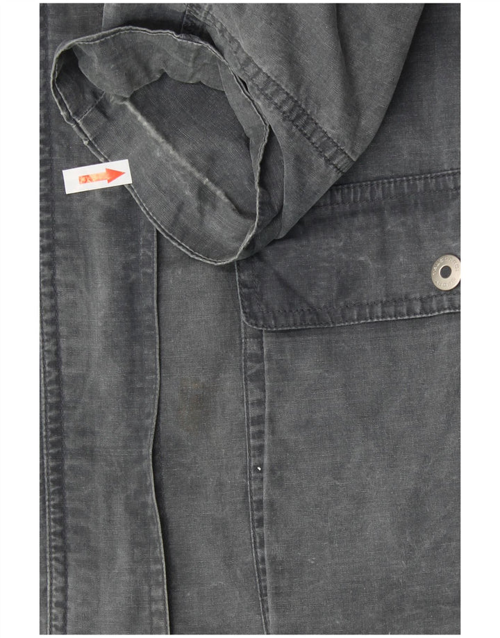 TRUSSARDI Γυναικείο Utility Μπουφάν με κουκούλα IT 44 Μεσαίο Γκρι Βαμβακερό