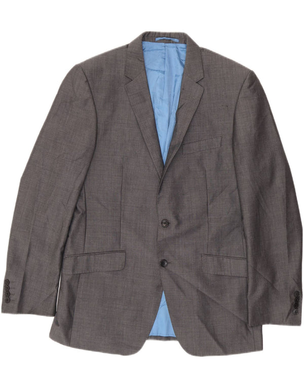 MARKS & SPENCER Ανδρικό σακάκι σακάκι 2 κουμπιών Autograph UK 40 Medium Grey