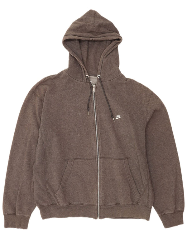 Ανδρικό πουλόβερ Nike με φερμουάρ UK 45/47 XL γκρι βαμβακερό