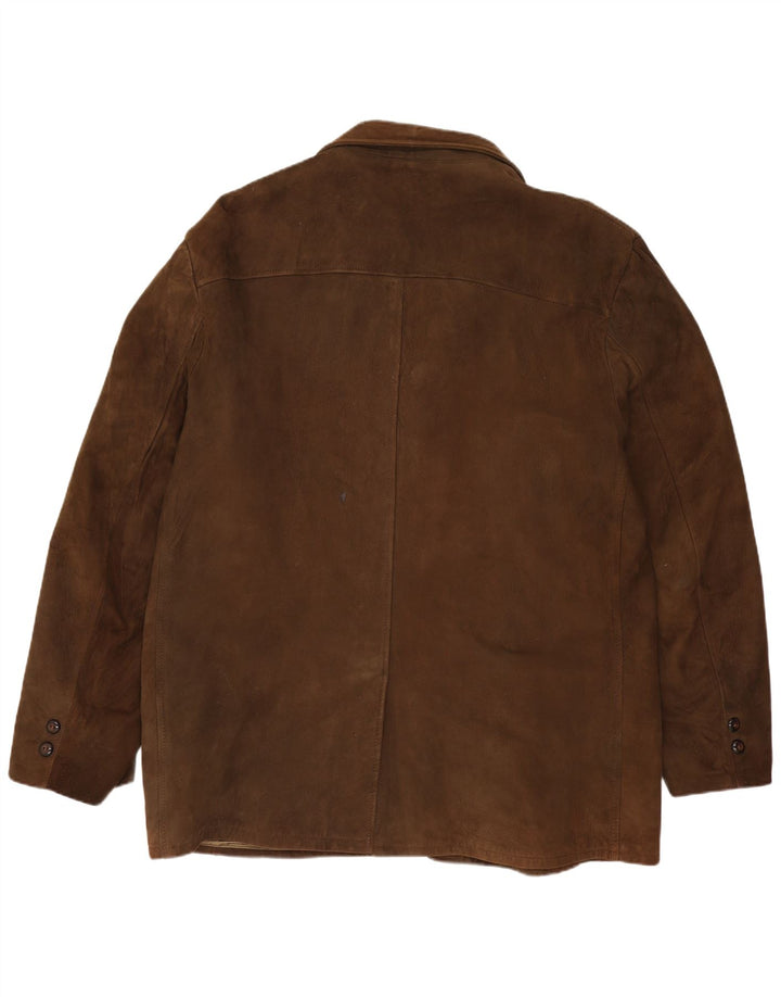 Excelled Ανδρικό Σουέντ Σουέντ Μπουφάν UK 42 XL Καφέ σουέντ