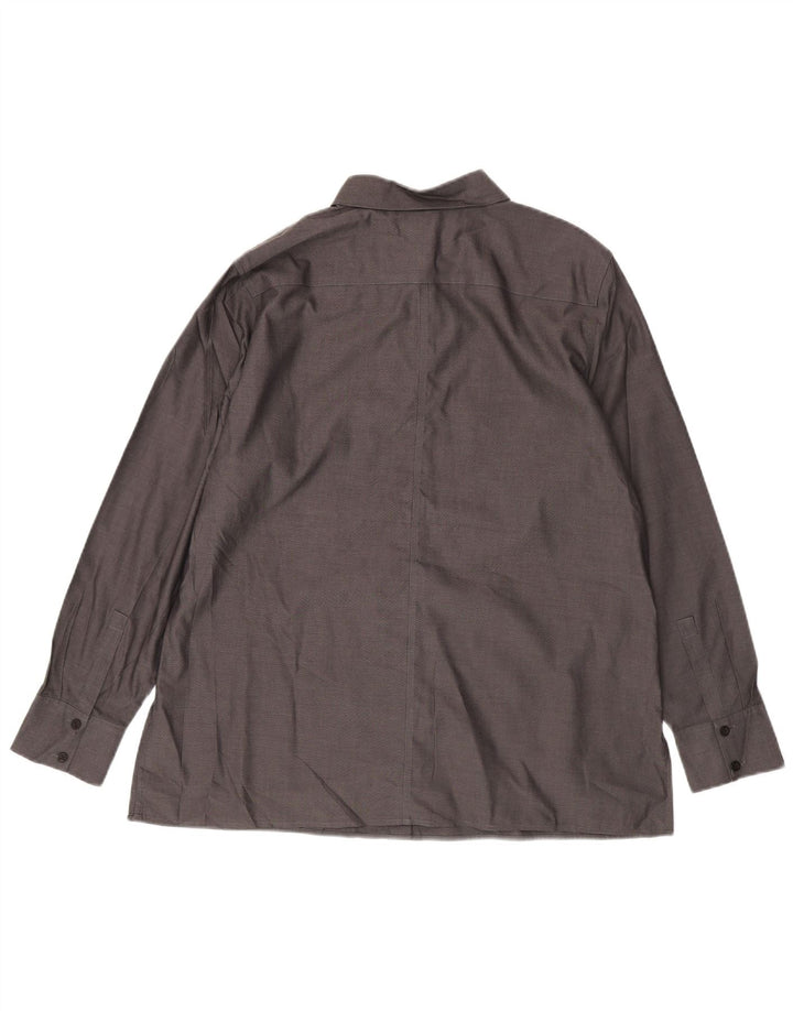 EDDIE BAUER Γυναικείο πουκάμισο UK 18 XL Γκρι βαμβακερό