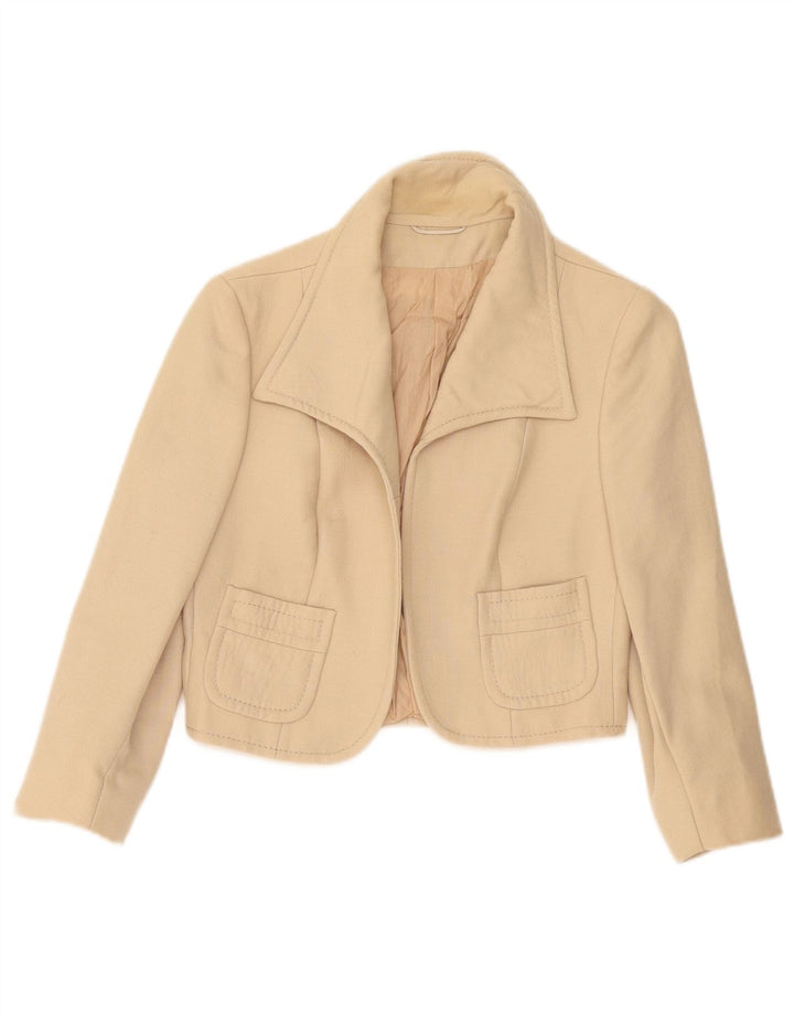 Vintage Γυναικείο Μπουφάν Bolero 3/4 μανίκι IT 42 Medium Beige