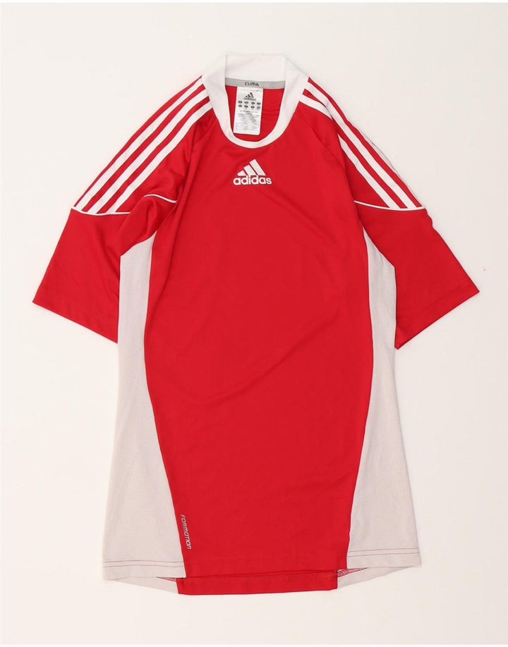 Ανδρικό T-Shirt Adidas Climacool Top XS Red Colourblock Polyester