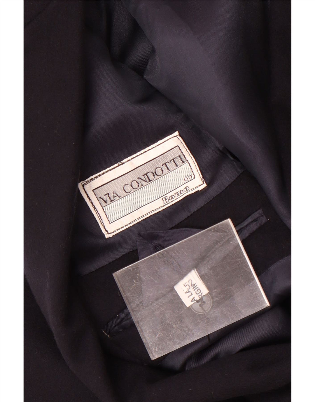 VIA CONDOTTI Ανδρικό σακάκι με 2 κουμπιά σακάκι IT 52 XL Navy Blue Wool