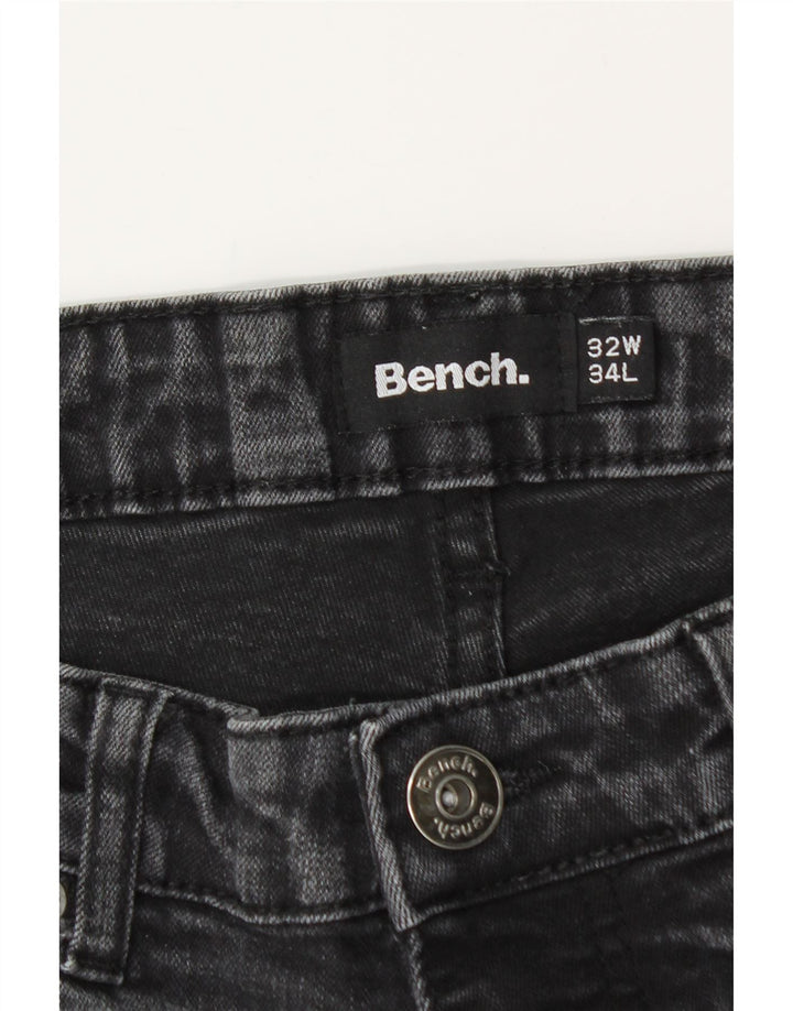 Πάγκος Ανδρικό Slim Jeans W32 L32 Μαύρο βαμβακερό