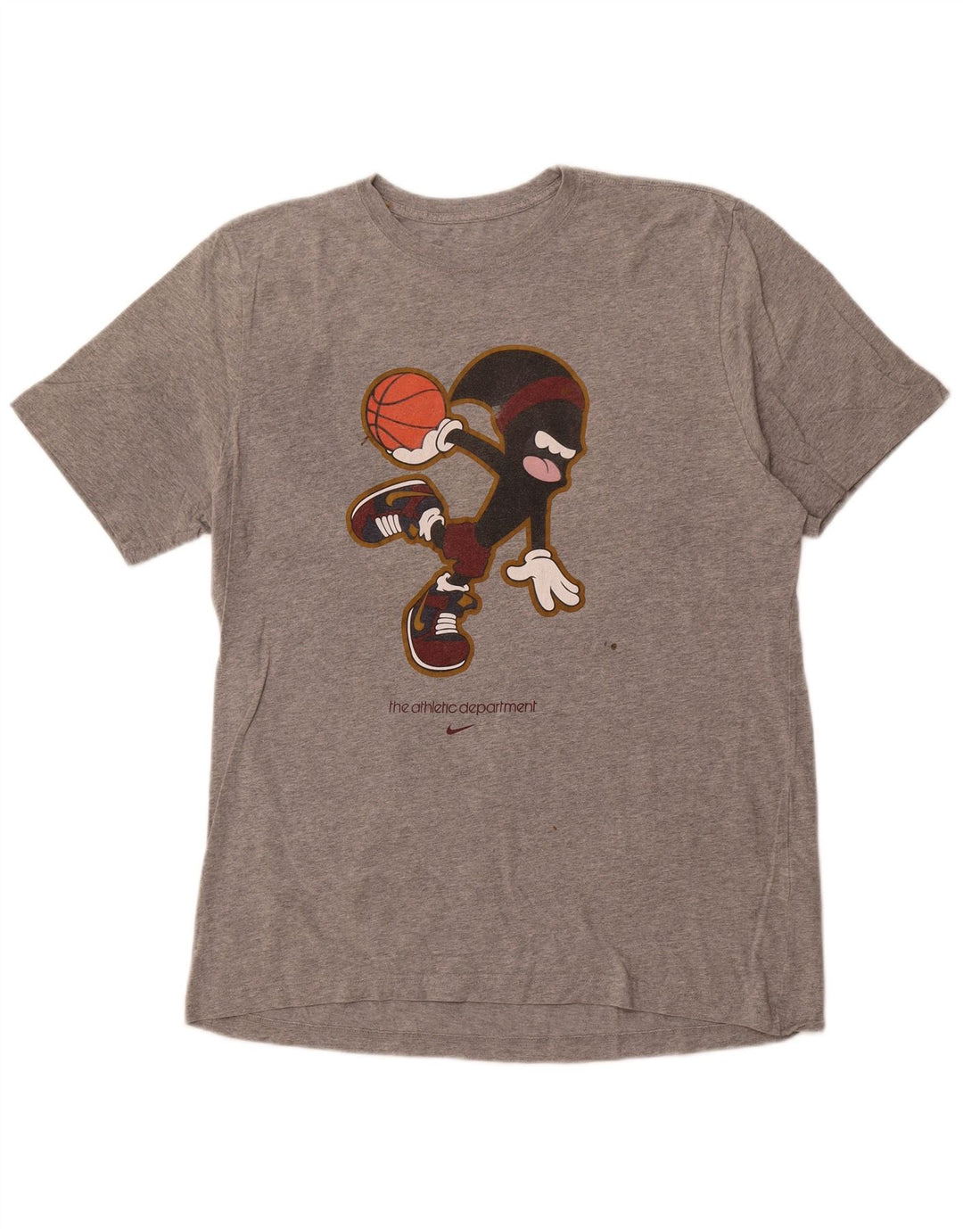 Ανδρικό γραφικό μπλουζάκι NIKE Standard Fit Top XL Γκρι βαμβακερό