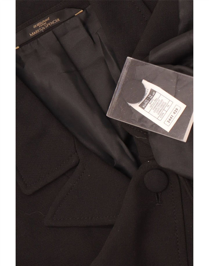 Marks & Spencer Γυναικείο Πανωφόρι St. Michael UK 18 XL Μαύρος Πολυεστέρας