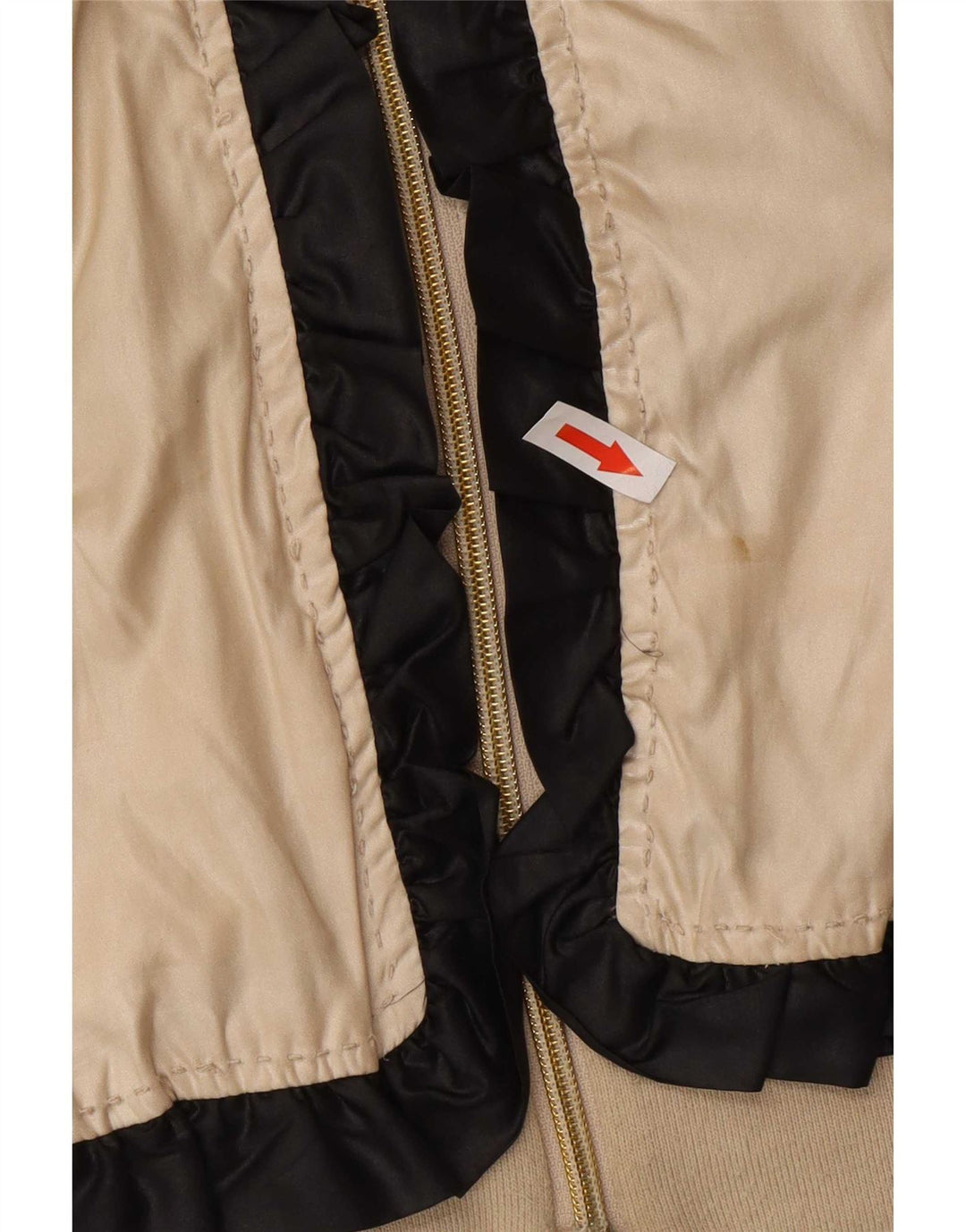 Moschino Γυναικείο Bomber Jacket UK 14 Large Gold Colourblock Polyester