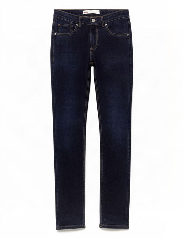 Levi's Boys 510 Skinny Jeans 15-16 ετών W28 L31 Navy Blue Cotton