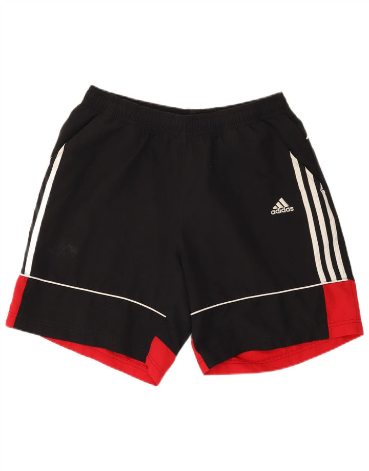 Ανδρικό αθλητικό σορτς Adidas, μεσαίο μαύρο χρώμα, πολυεστέρας