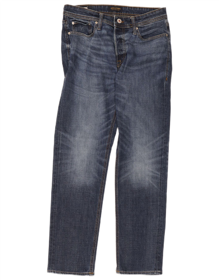 Jack & Jones Ανδρικό τζιν ίσιο W30 L32 Μπλε βαμβακερό
