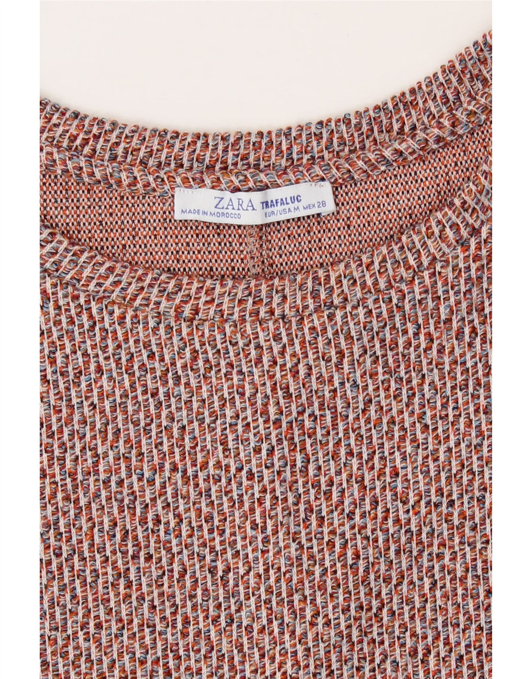 Zara Γυναικείο φόρεμα Trafaluc Shift UK 14 Medium Red Flecked
