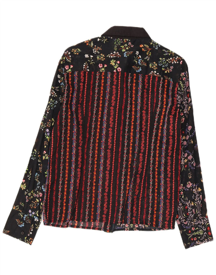 Desigual Γυναικείο Πουκάμισο UK 14 Medium πολύχρωμο Floral