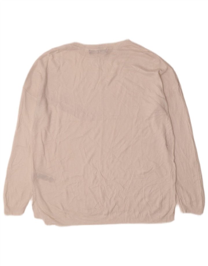 Marks & Spencer Γυναικείο πουλόβερ με λαιμόκαυστο UK 14 Medium Off White