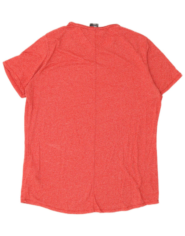 Ανδρικό T-Shirt Tommy Hilfiger Top 2XL από βαμβακερό κόκκινο χρώμα