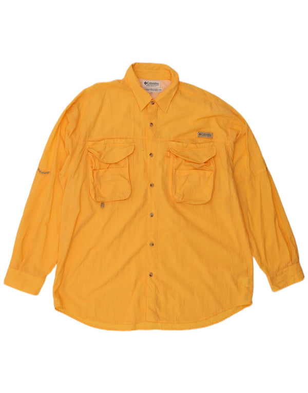 Ανδρικό πουκάμισο Columbia XL Yellow Nylon