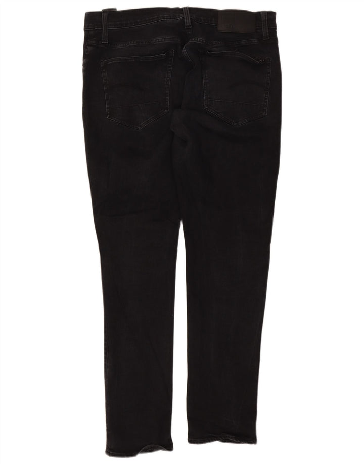 G-Star Ανδρικό 3301 Slim Jeans W36 L32 Μαύρο βαμβακερό