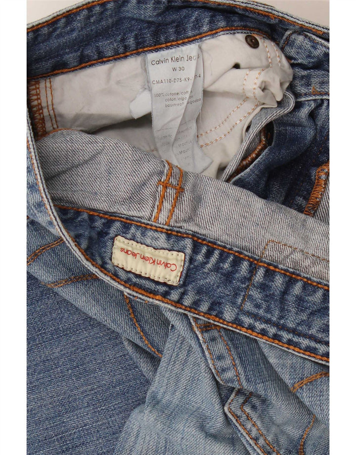 Γυναικείο Calvin Klein Distressed Cropped Jeans W30 L26 Blue Cotton