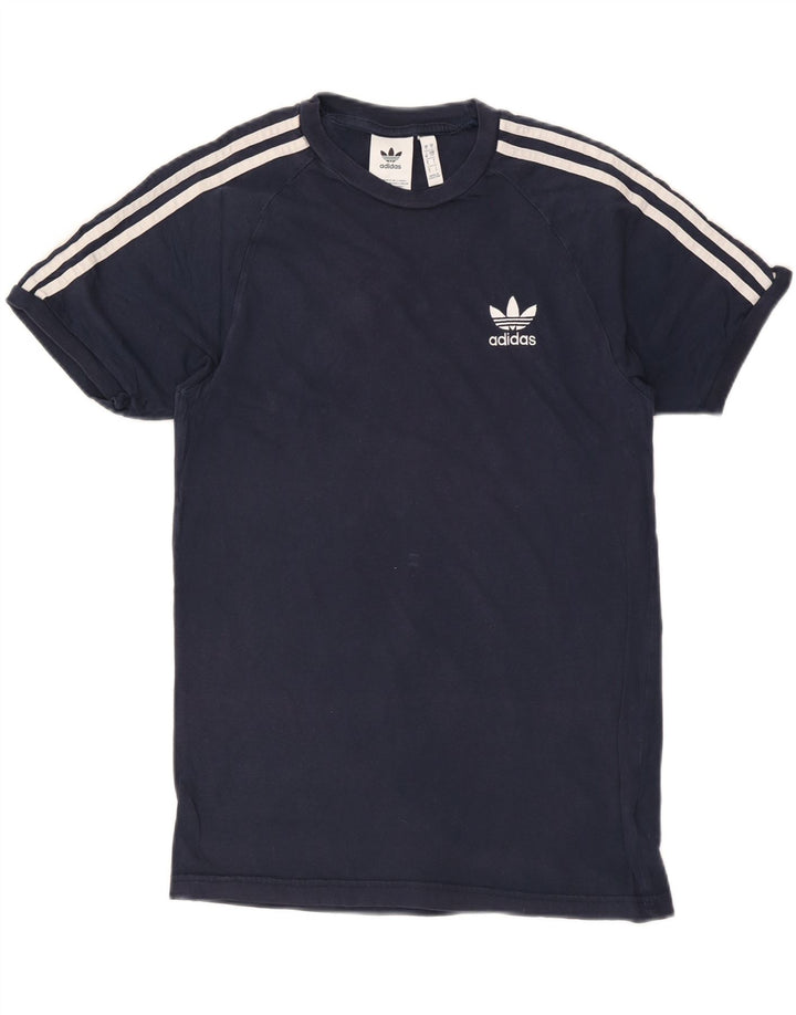 Ανδρικό T-Shirt Adidas Top Small Navy Blue από βαμβάκι