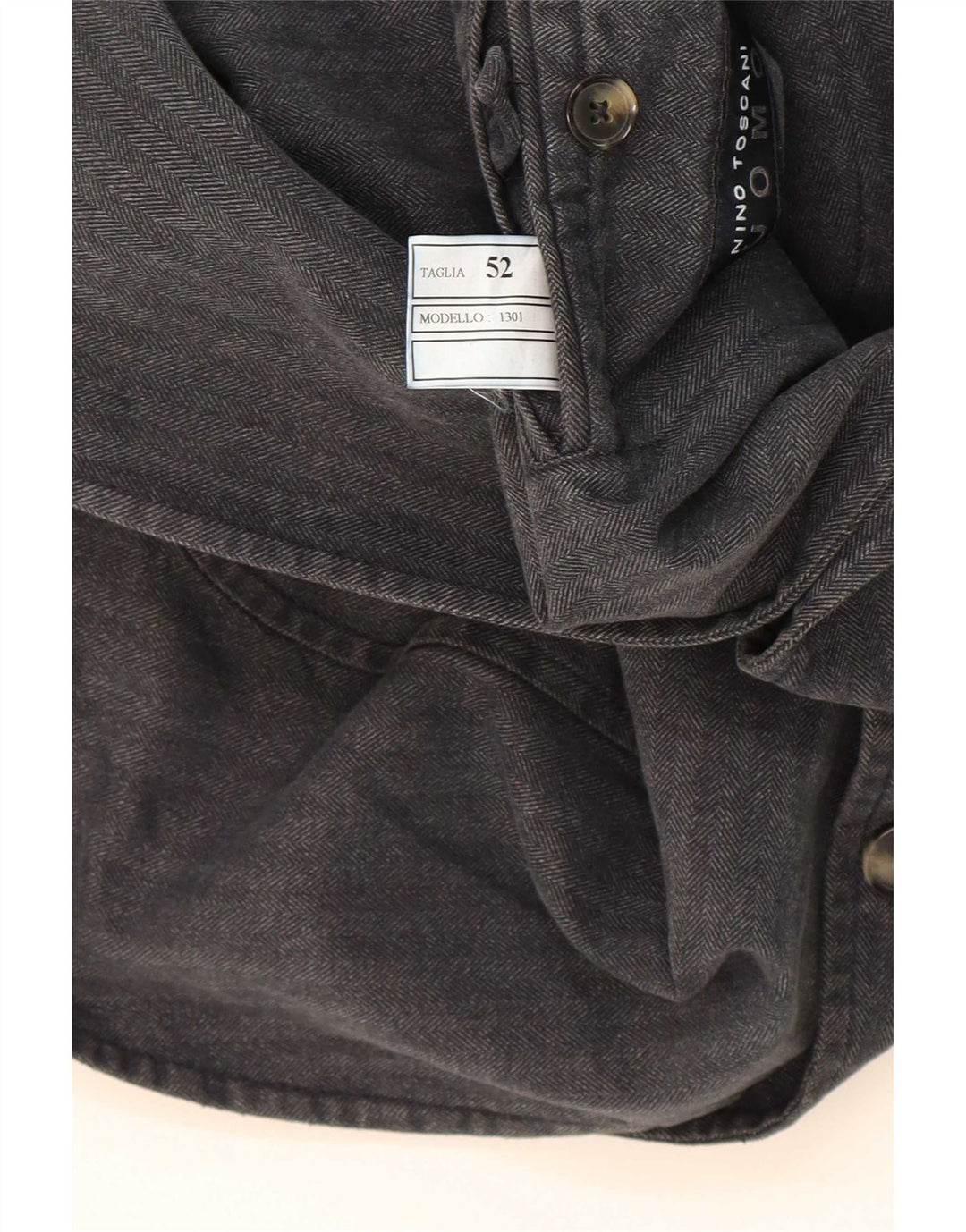 Vintage Ανδρικό σακάκι με 3 κουμπιά IT 52 XL Γκρι ρίγε βαμβακερό