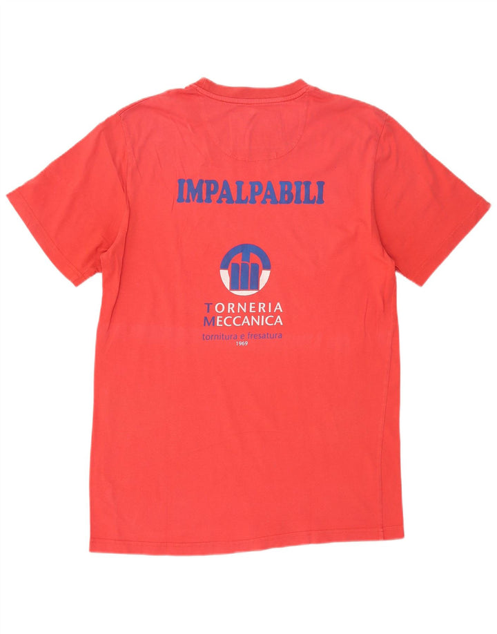 Ανδρικό γραφικό T-Shirt CANTERBURY Top μεγάλο κόκκινο βαμβακερό