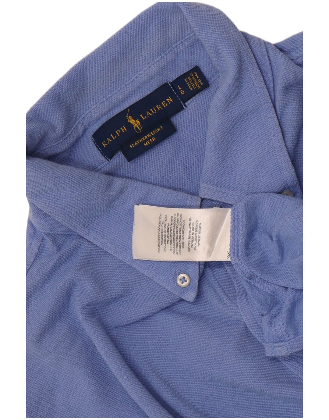 Ανδρικό πουκάμισο Ralph Lauren μεγάλο μπλε βαμβακερό