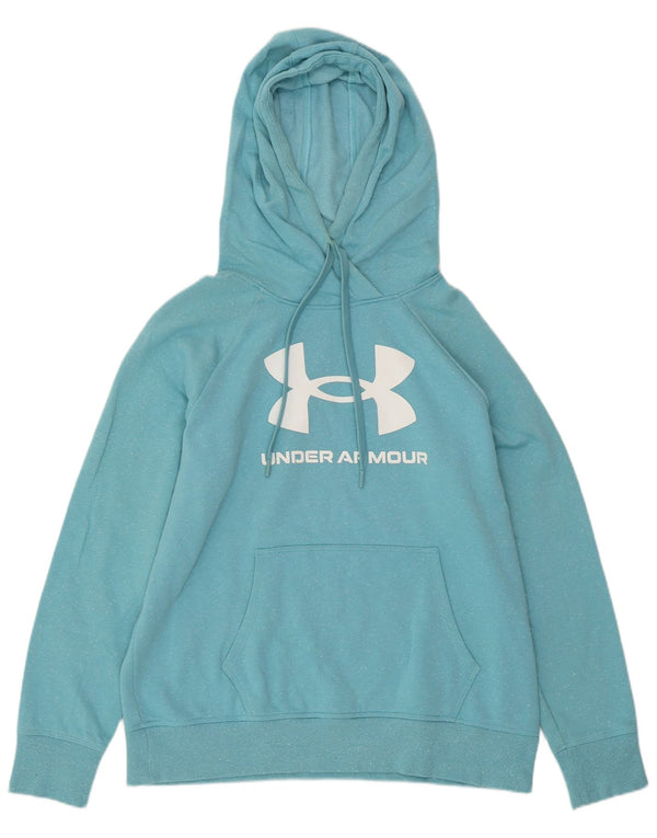 UNDER ARMOR Γυναικείο Hoodie Jumper UK 14 Medium Blue Flecked