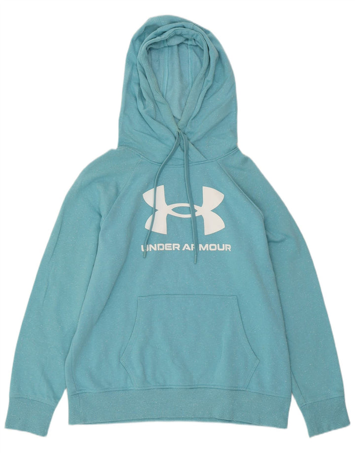 UNDER ARMOR Γυναικείο Hoodie Jumper UK 14 Medium Blue Flecked