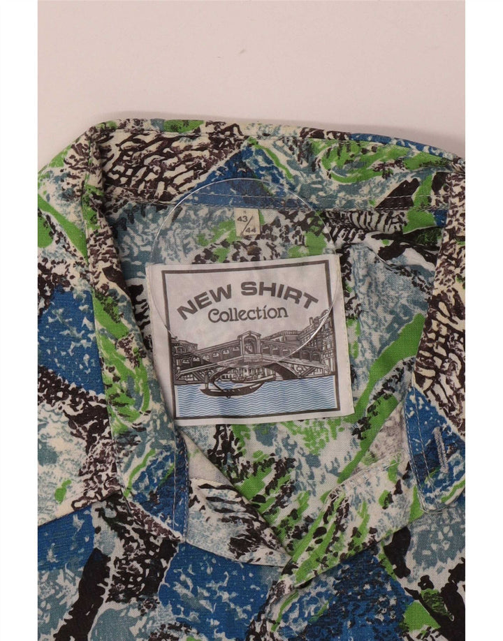 Vintage Ανδρικό Abstract Pattern Πουκάμισο Μέγεθος 43/44 XL Πολύχρωμο