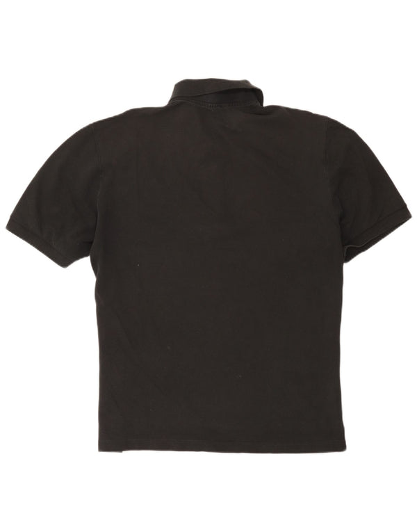 Ανδρικό πουκάμισο πόλο Lacoste Νούμερο 8 3XL Μαύρο βαμβακερό