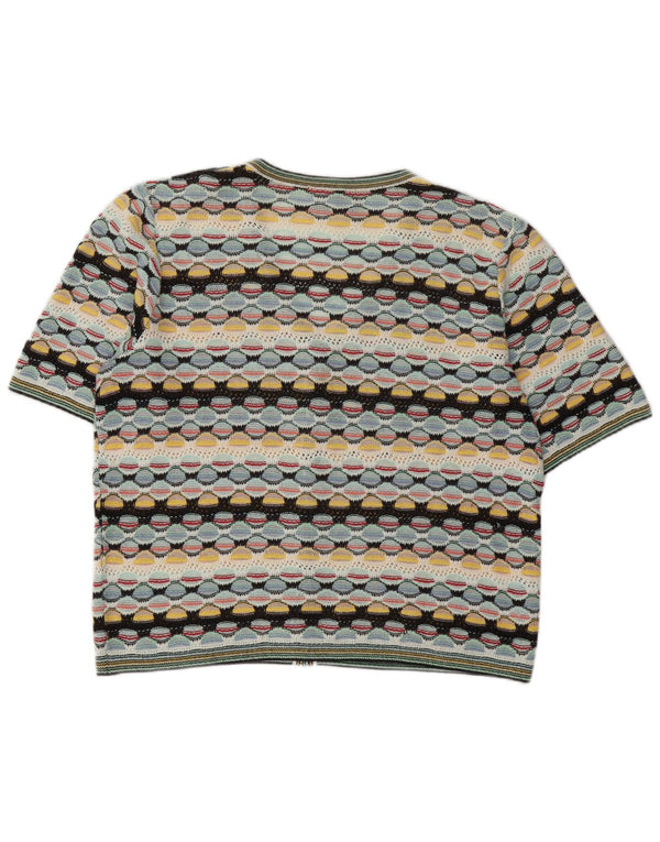 Vintage Γυναικεία Ζακέτα UK 14 Μεγάλη Πολύχρωμη Γεωμετρική