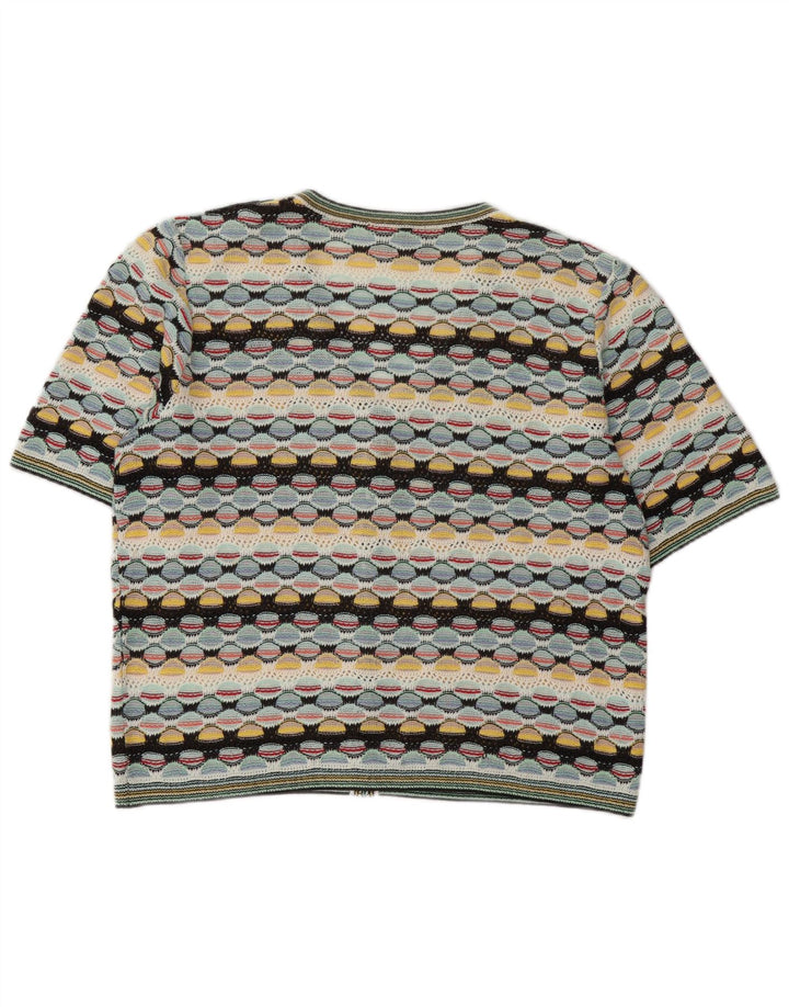 Vintage Γυναικεία Ζακέτα UK 14 Μεγάλη Πολύχρωμη Γεωμετρική