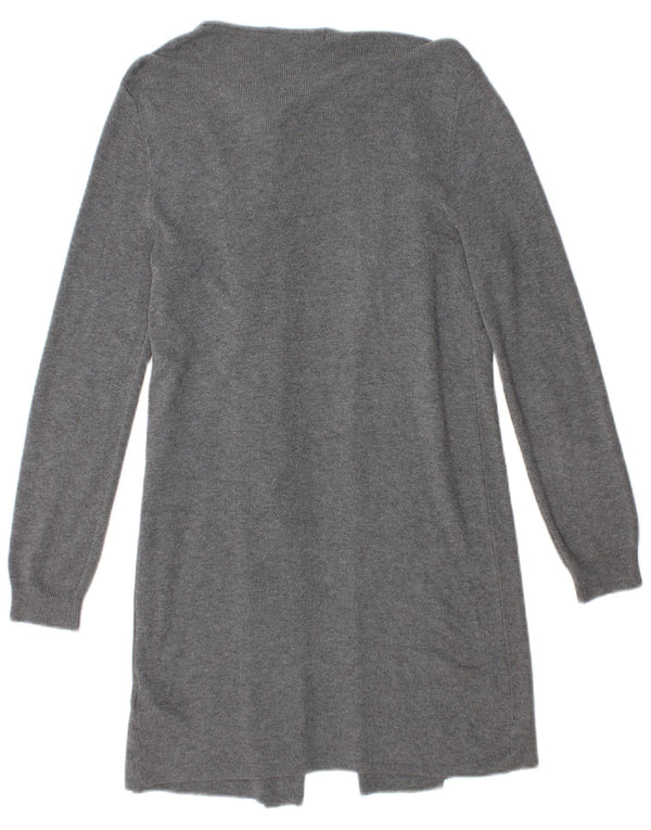 Marks & Spencer Γυναικείο Longline ανοιχτό πουλόβερ ζακέτα UK 10 Small Grey