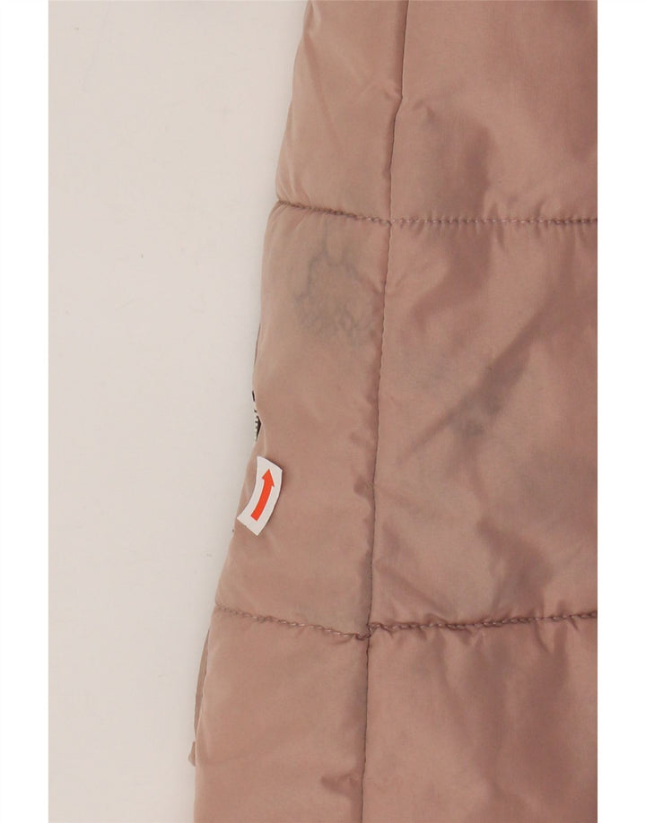 KHUJO Γυναικείο παλτό με κουκούλα μεγάλου μεγέθους UK 6 XS ροζ πολυεστέρας