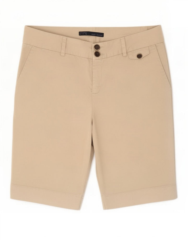 Zara Γυναικείο Σορτς Chino Μεγάλο W32 Μπεζ