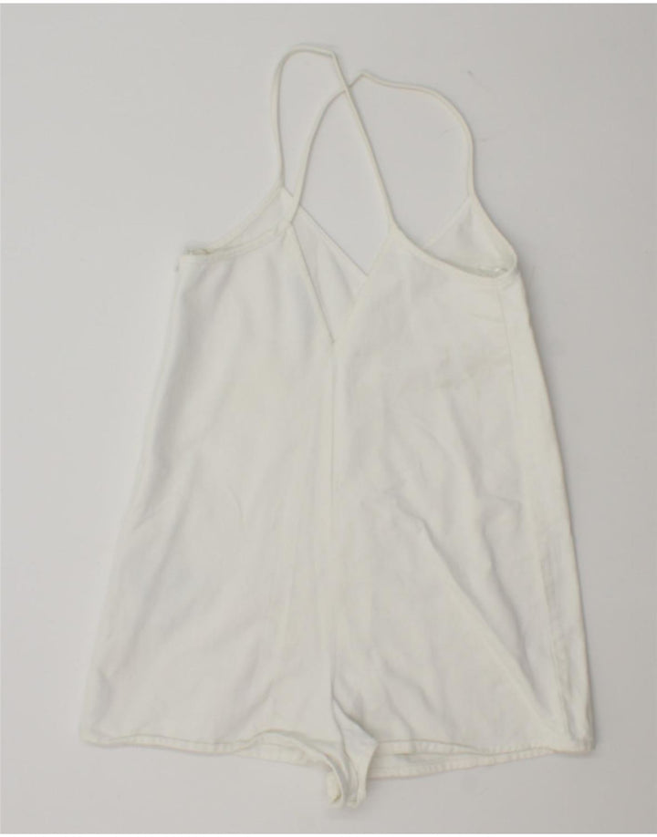 Γυναικείο Playsuit ZARA UK 10 Small White Cotton