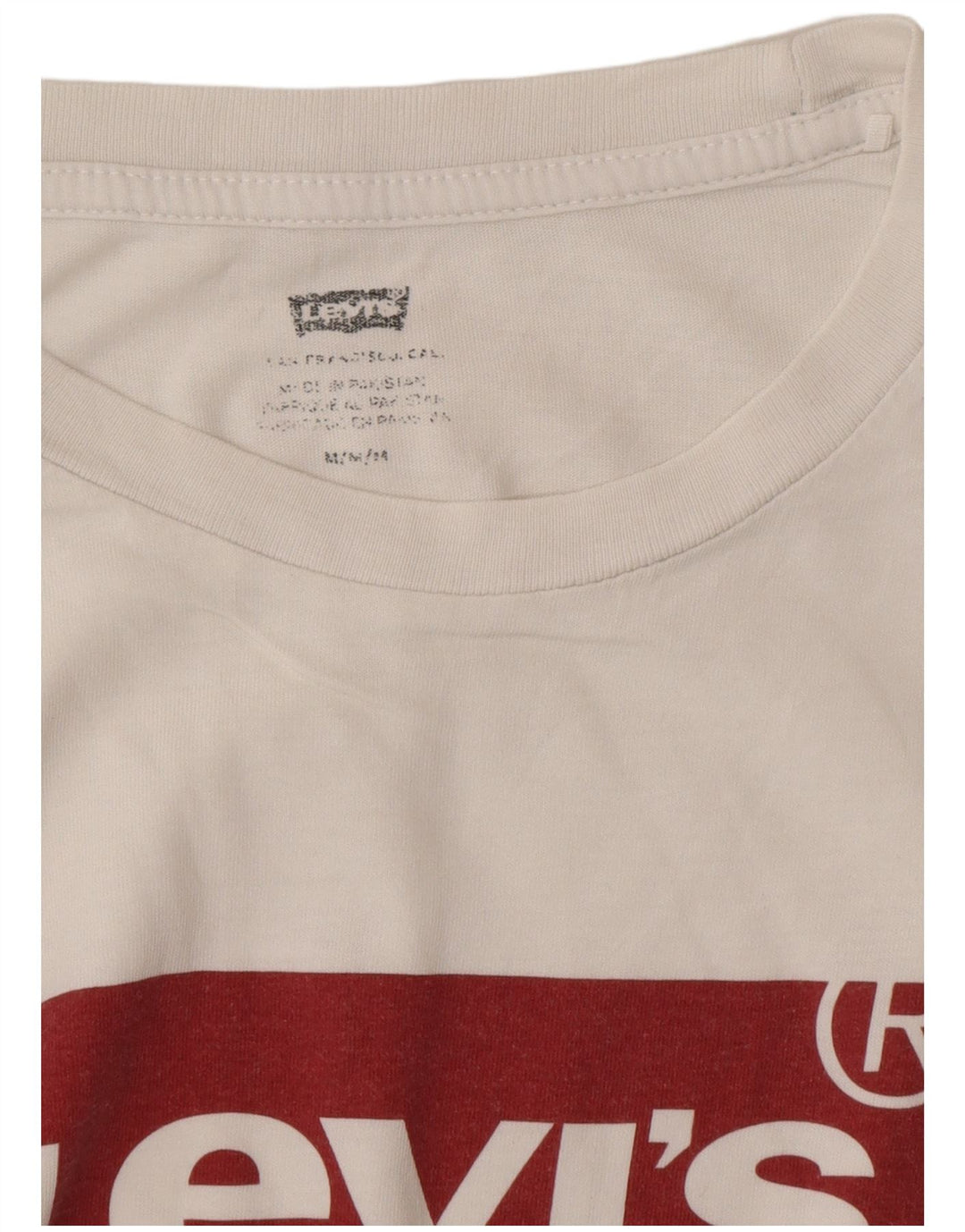Ανδρικό γραφικό μπλουζάκι LEVI'S Top Medium White